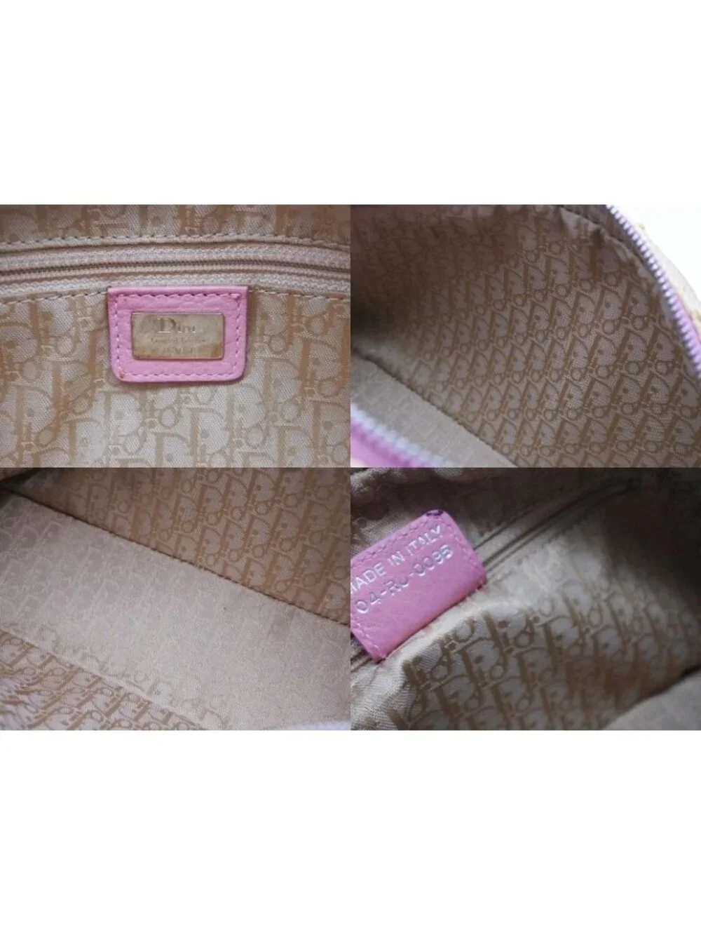 Dior Galliano Era Limited Edition Mini Boston Bag Embroidery Bijou Beige Straw